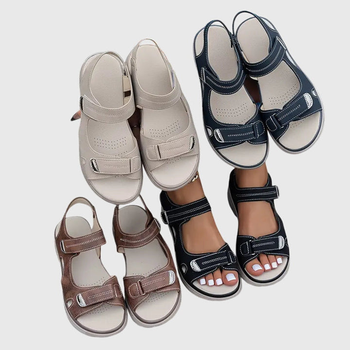 Versatile women's orthopedic sandals for ultimate comfort, arch support, & everyday relief.