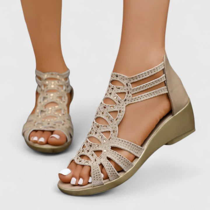 Women's walking sandals with superior orthopedic arch support & comfort for casual wear.