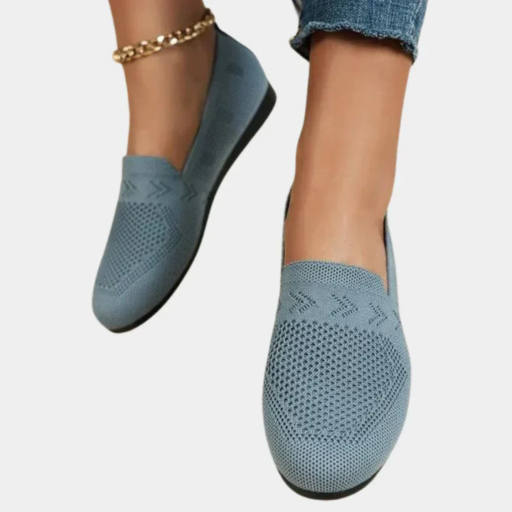 Women's orthopedic walking shoes featuring arch support and anti-slip sole for secure comfort.