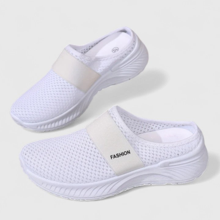Elegant women's everyday sneakers, combining style with health footwear benefits.