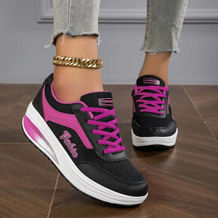Lightweight women's walking shoes with flexible sole, perfect for daily wear & active lifestyle.
