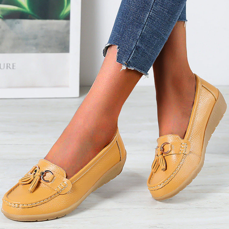 Women's comfortable flex loafers: orthopedic, waterproof, anti-slip & supportive casual footwear.