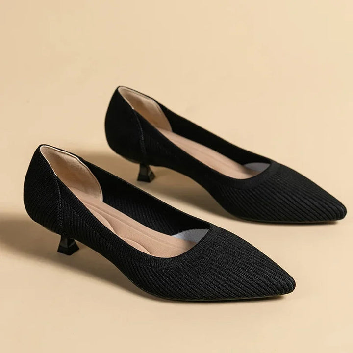 Women's fashionable heeled sandals, orthopedic design for all-day comfort and elegance.
