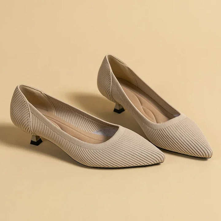 Comfortable women's orthopedic footwear, heeled sandals with excellent arch support.
