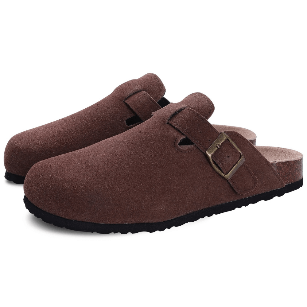 Pain-relieving women's orthopedic slippers, designed for indoor/outdoor comfort & foot support.