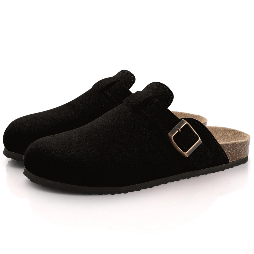 Stylish women's indoor/outdoor orthopedic slippers, providing superior arch support & comfort.