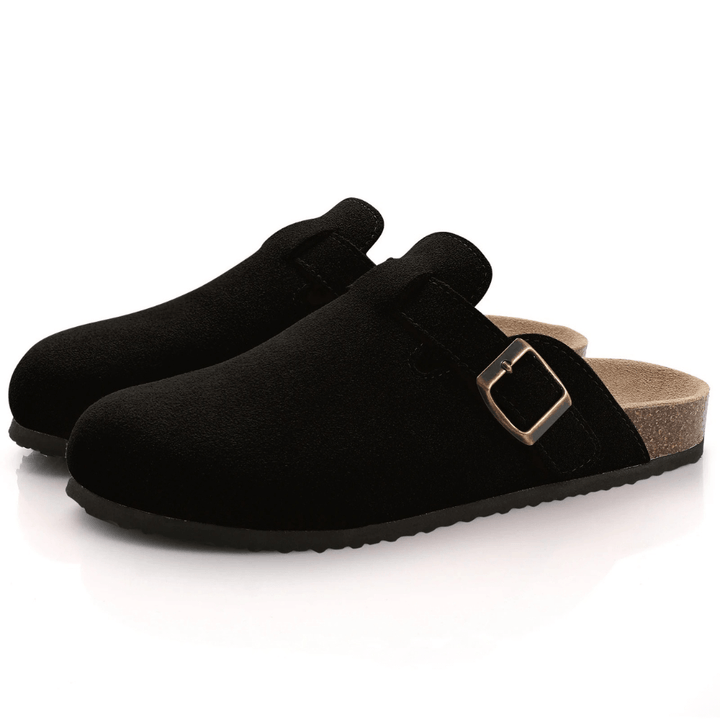 Stylish women's indoor/outdoor orthopedic slippers, providing superior arch support & comfort.