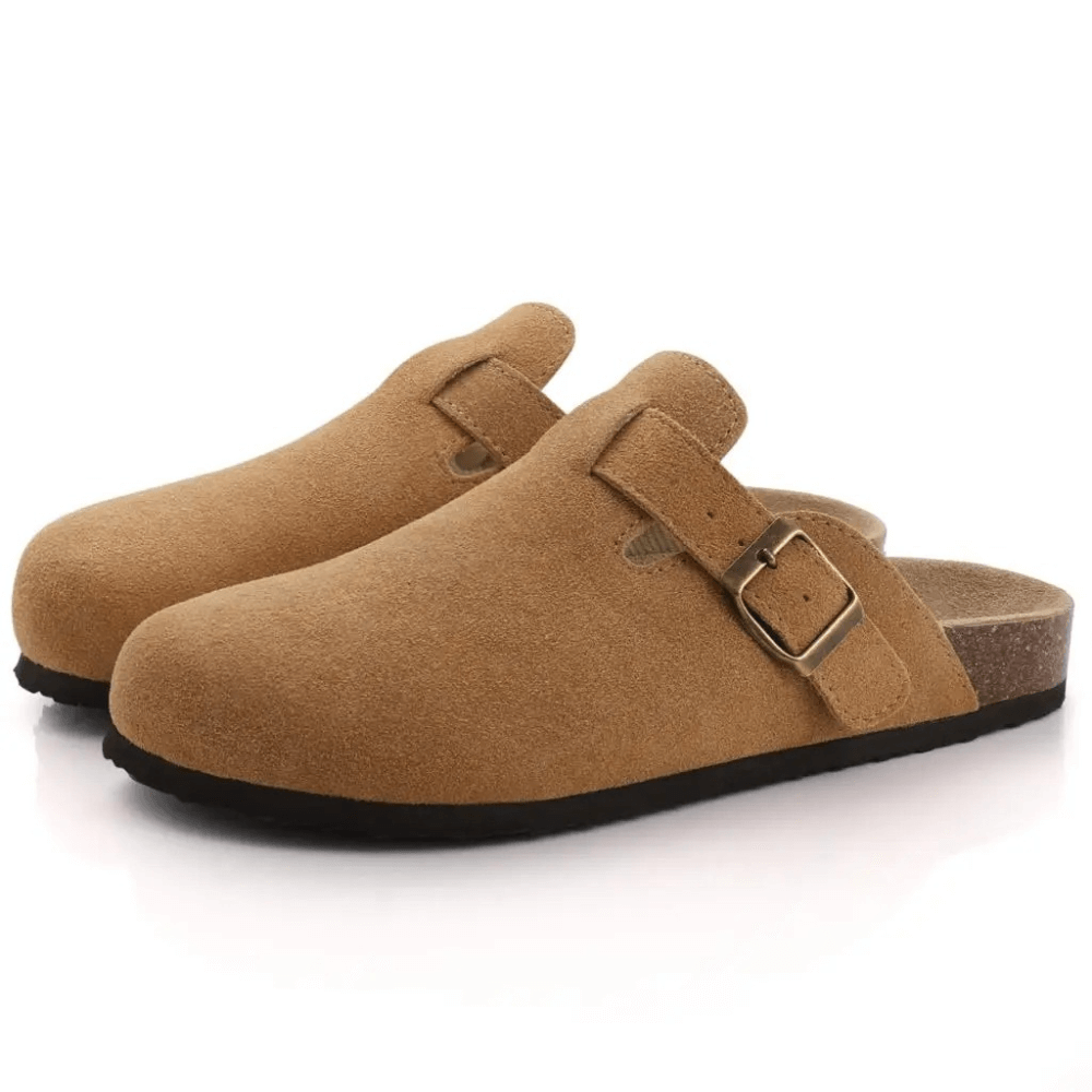 Cozy women's orthopedic slippers, perfect for indoor & outdoor use, with foot support & pain relief.