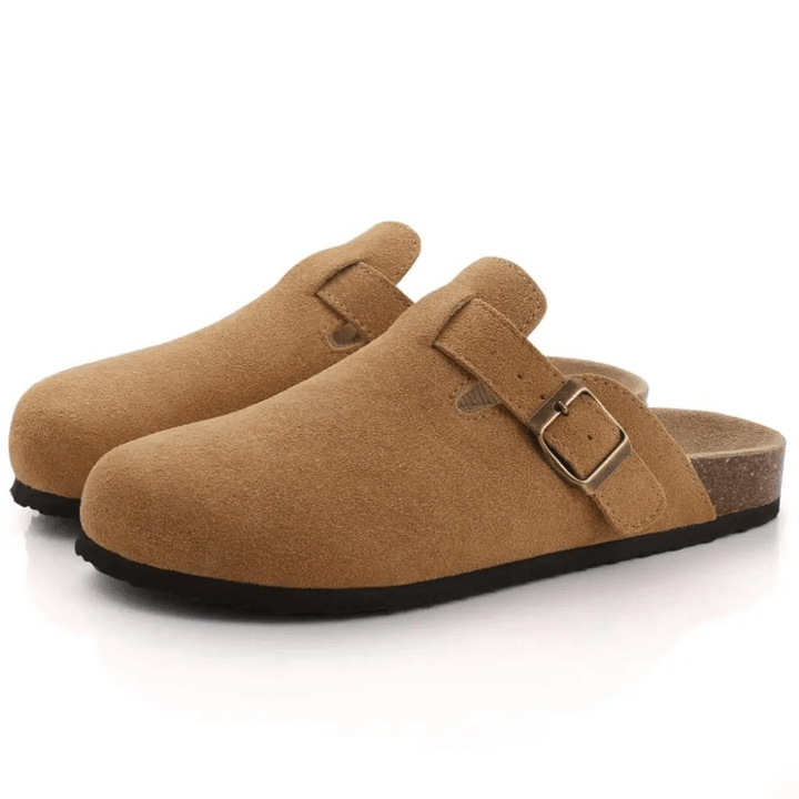 Cozy women's orthopedic slippers, perfect for indoor & outdoor use, with foot support & pain relief.