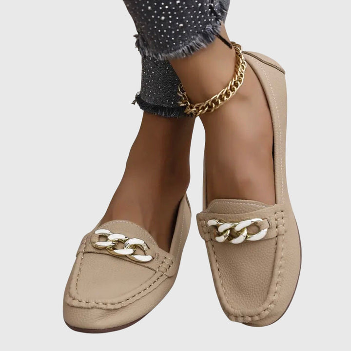 Women's comfort footwear: elegant orthopedic loafers designed for pain relief, style, and versatile wear.