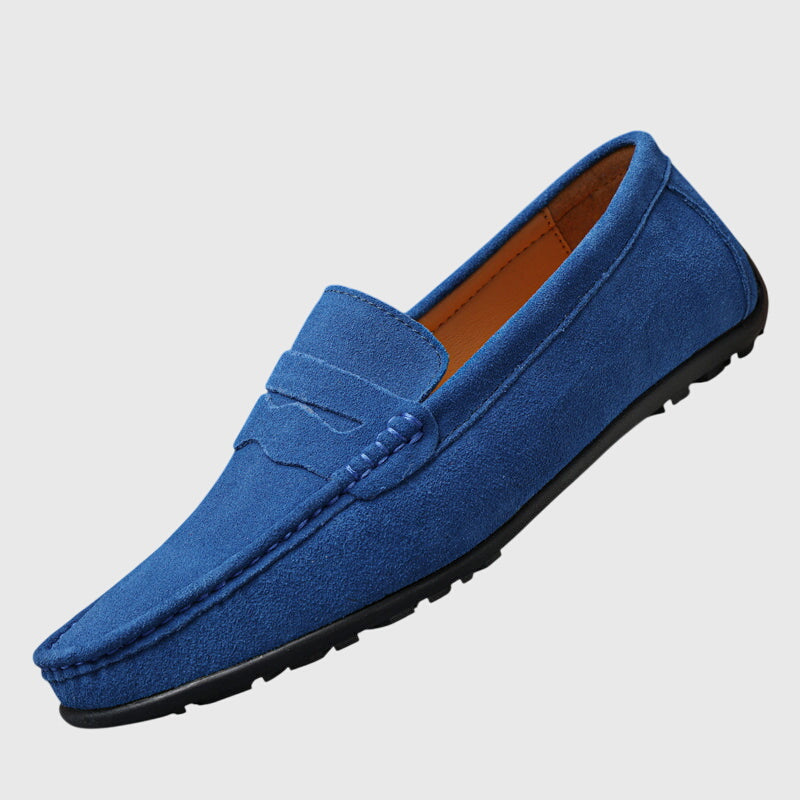 Side view of supportive women's orthopedic loafers, designed for arch support & lasting comfort.
