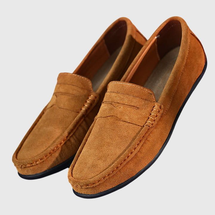 Pair of comfortable women's orthopedic loafers, offering foot health benefits & versatile style.