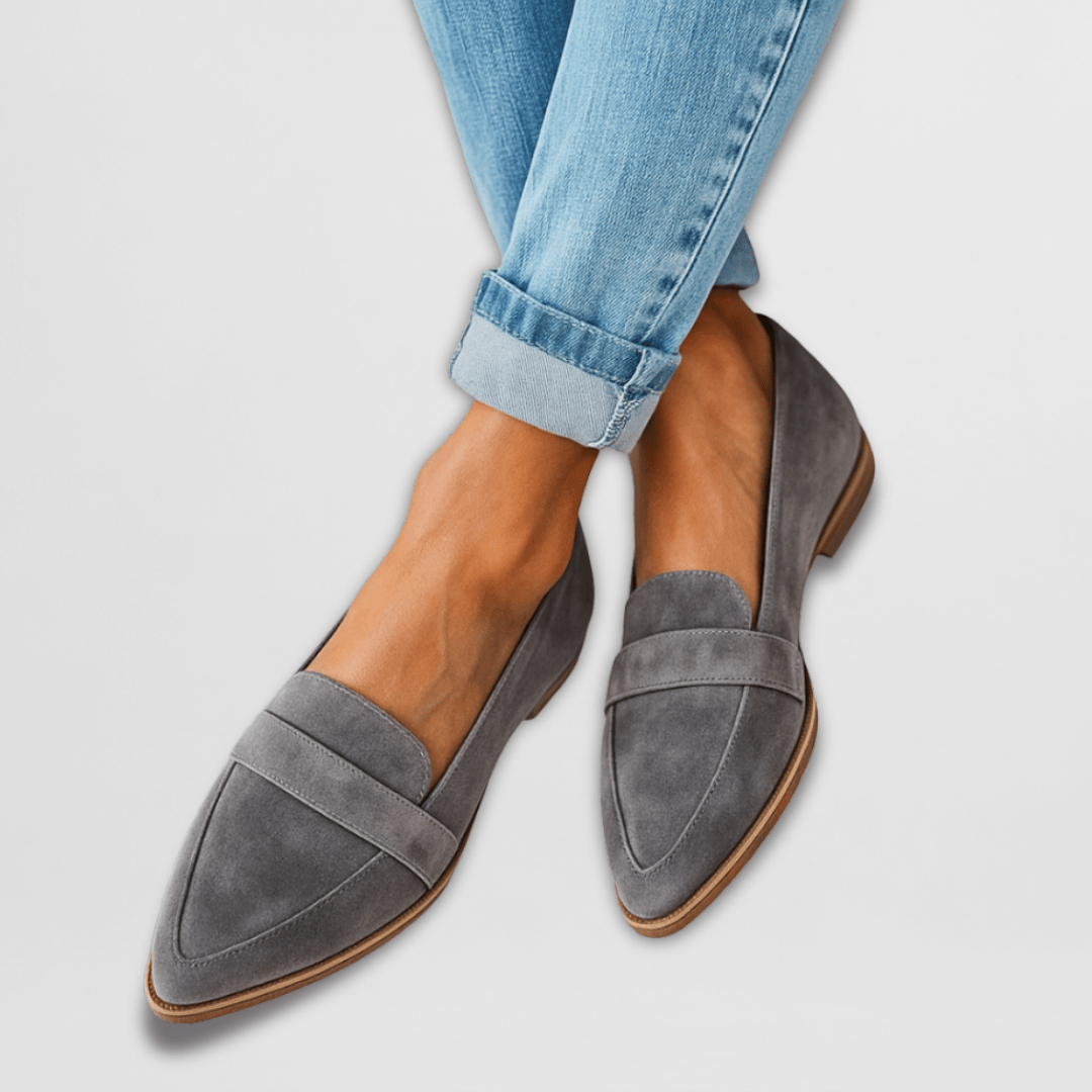 Casual slip-on women's loafers with orthopedic support, perfect for soft daily wear and comfort.