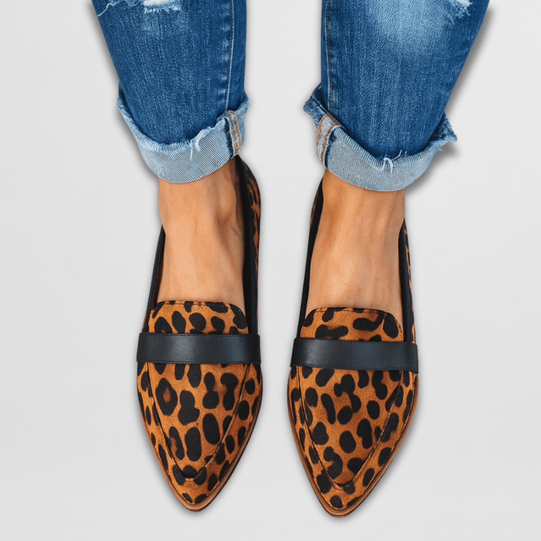 Soft women's orthopedic walking loafers, providing cushioned comfort and support for daily activities.