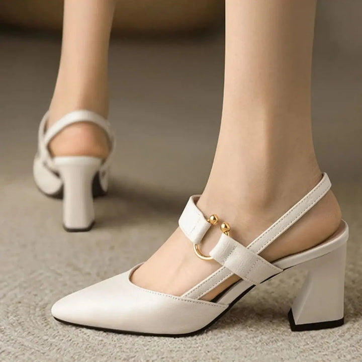 Elegant Mary Jane block heels for women, featuring a secure t-bar strap & comfortable design.