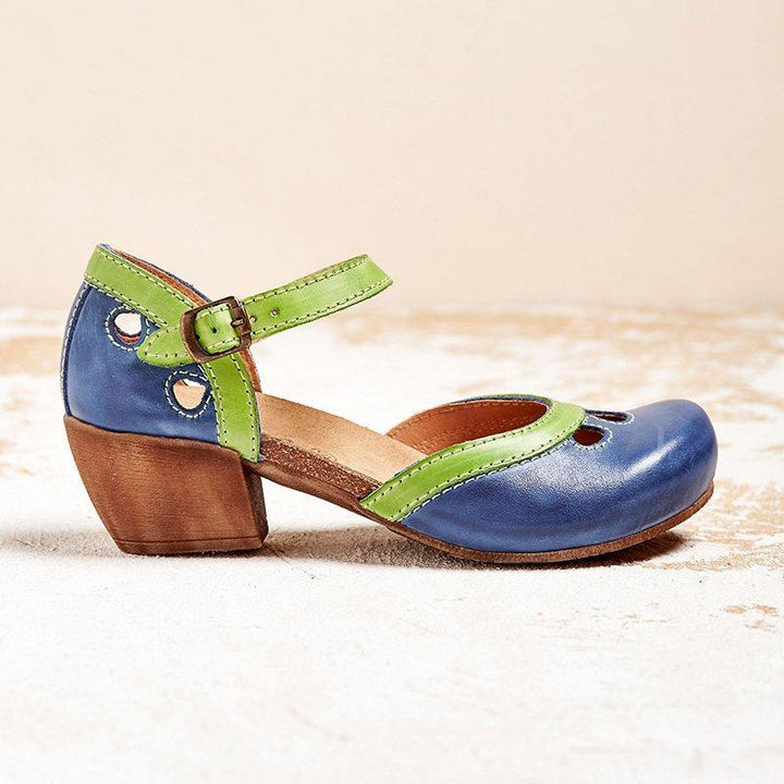 Everyday elegant Mary Jane orthopedic shoes for women. Features supportive cushioning and a stylish block heel.