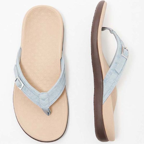 Stylish women's non-slip sandals, orthopedic comfort, adaptive fit for summer casual wear.