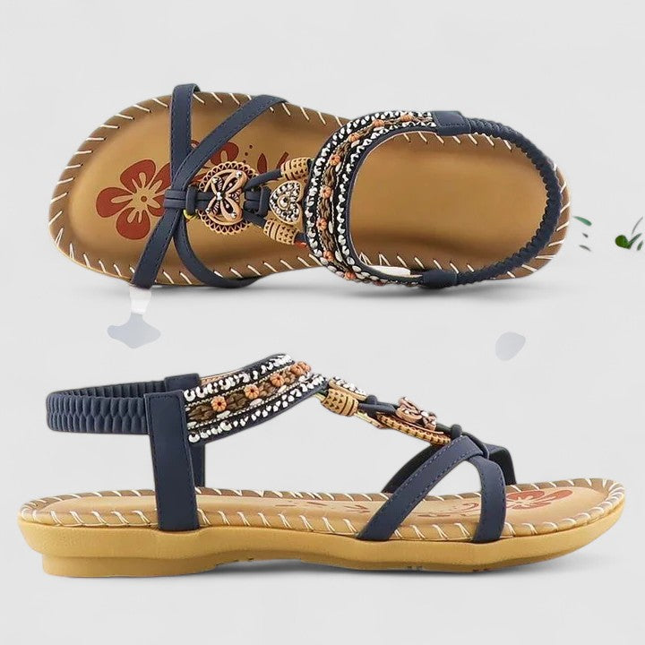 Comfortable women's walking sandals with excellent arch support, ideal for stable and secure summer footwear.