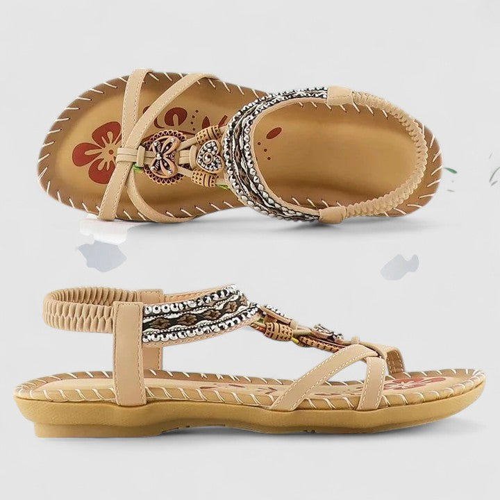 Blue women's casual sandals, engineered for ultimate foot comfort, arch support, and healthy walking.