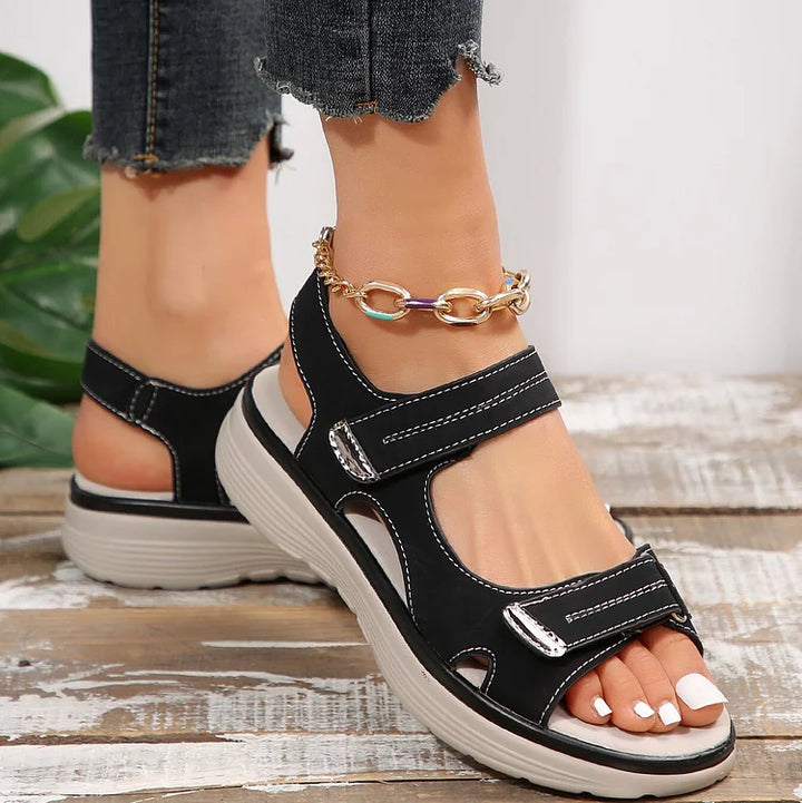 Orthopedic sandals featuring a secure and adjustable fit.