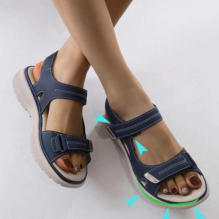 Stylish platform orthopedic sandals for women, perfect for summer.