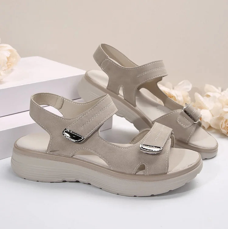 Orthopedic sandals with cushioned footbed for ultimate comfort.