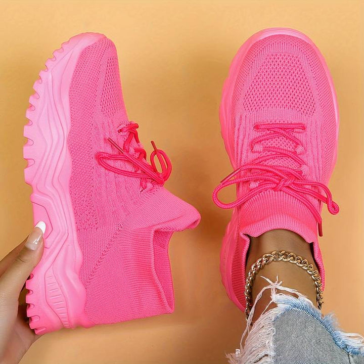 Comfortable women's walking shoes featuring orthopedic arch support.