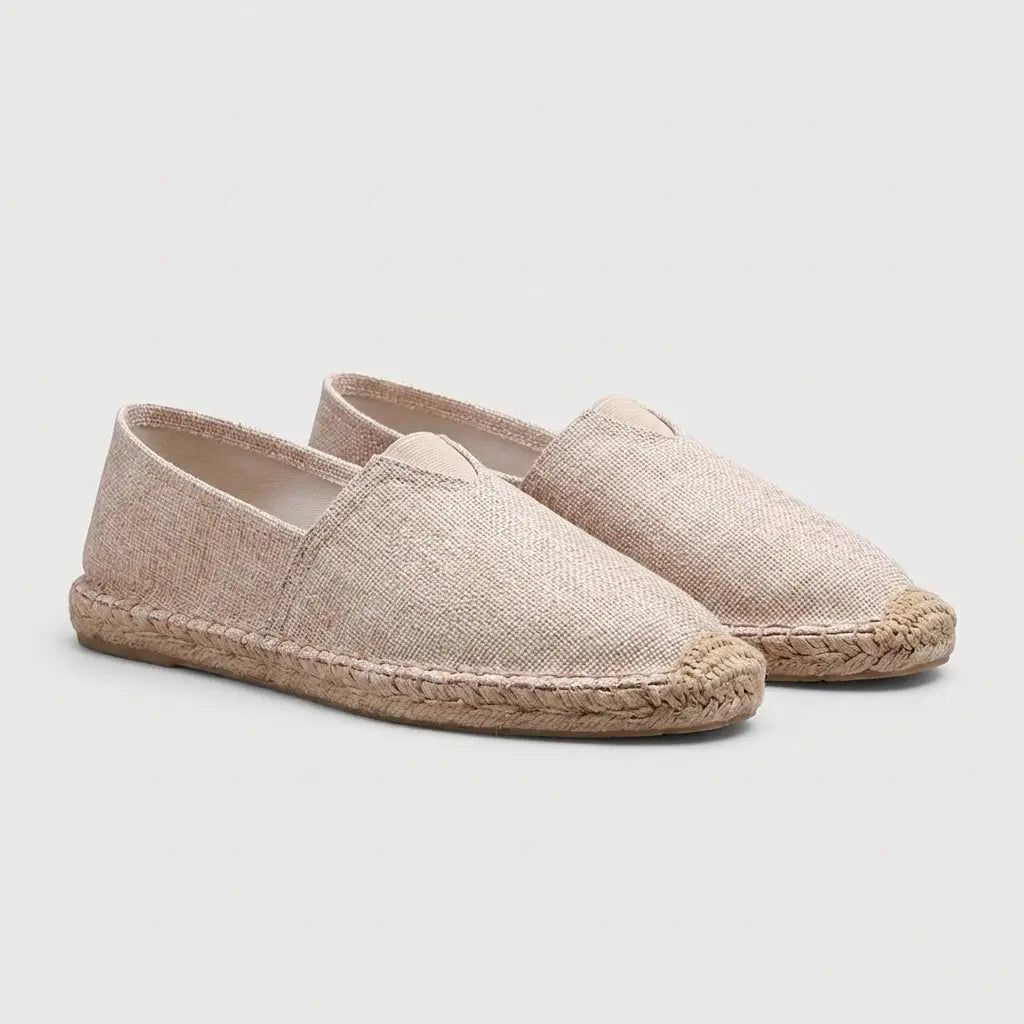 Supportive women's espadrille slip-ons with arch support, ideal orthopedic footwear for spring & summer comfort.
