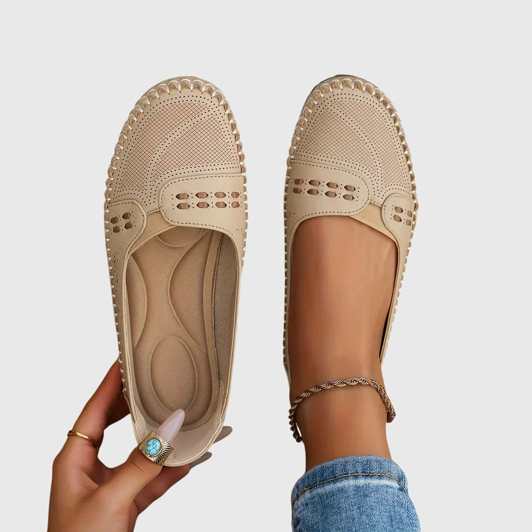 Women's orthopedic slip-on loafers for all-day comfort and foot support.