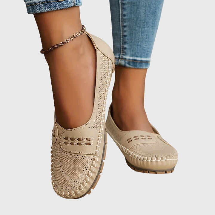 Orthopedic women's loafers designed for foot support, all-day comfort, and easy slip-on.