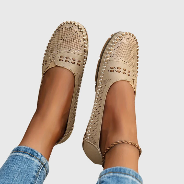 Everyday women's slip-on loafers providing arch support and superior comfort.