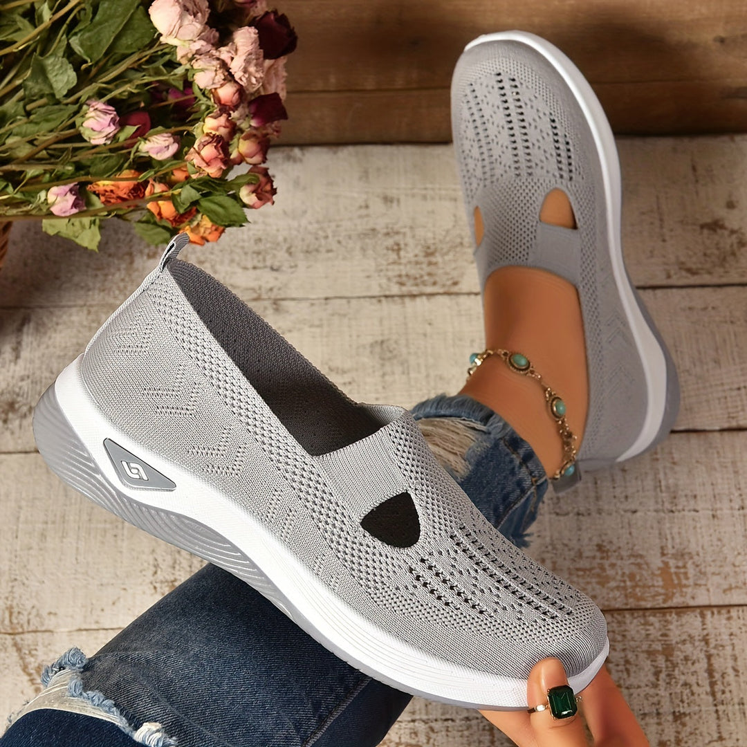 Women's comfort slip-on shoes, orthopedic design for pain relief & foot health.