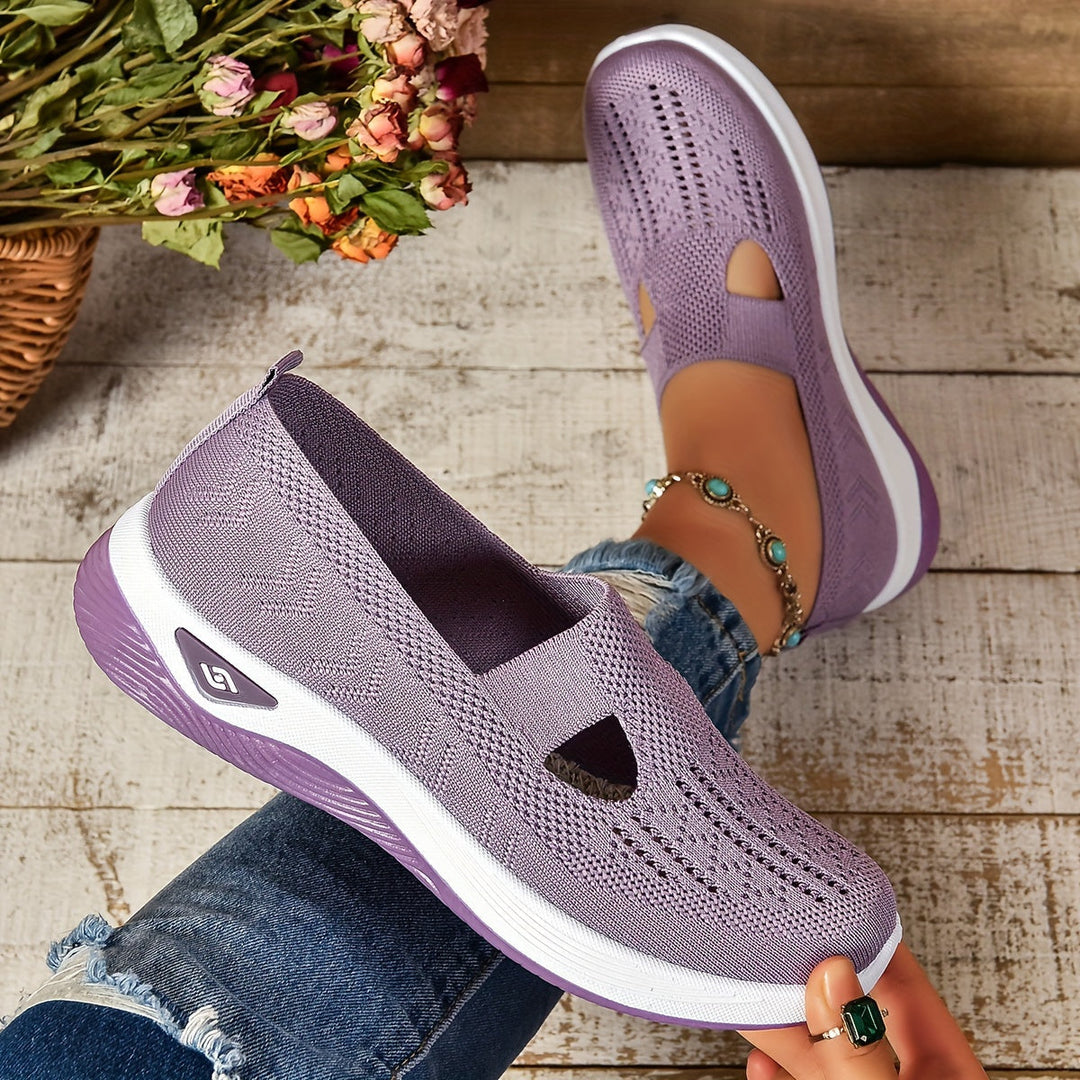 Slip-on women's orthopedic shoes, easy wear for all-day comfort & arch support.