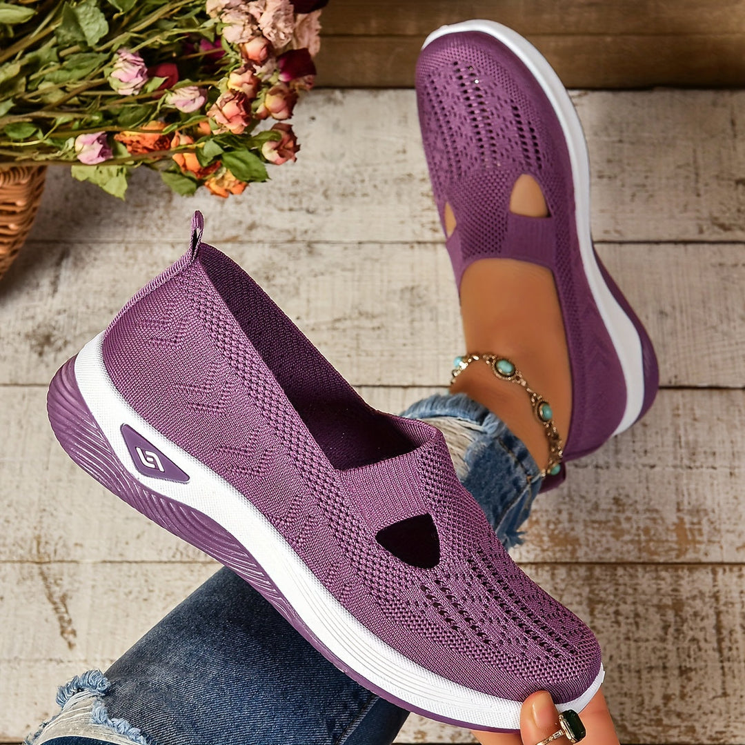 Women's orthopedic slip-on shoes providing excellent arch support & stable grip.