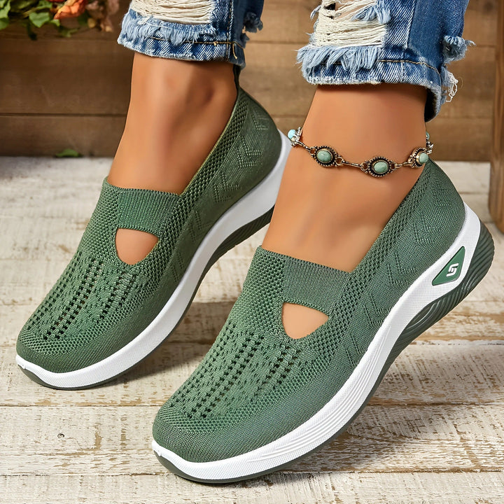 Women's orthopedic slip-on shoes for ultimate comfort & arch support, ideal for everyday walking & pain relief.