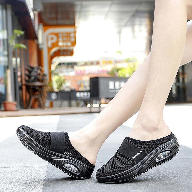 Women's casual slip-on orthopedic shoes, air cushioned for ultimate foot health, support, and comfort.