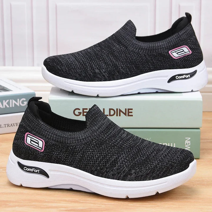 Women's casual orthopedic slip-on walking shoes; designed for ultimate comfort & daily wear support.