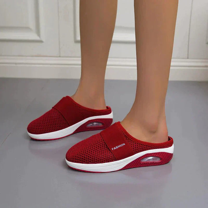 Women's orthopedic slippers in Alpenrose color, providing superior comfort and support for everyday wear.