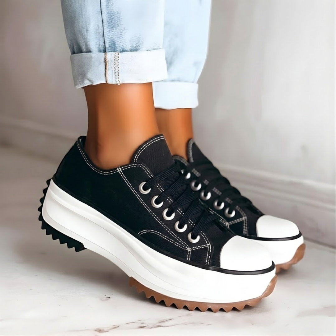 Women's orthopedic sneakers with arch support, cushioned sole for ultimate comfort, ideal for walking & everyday wear.