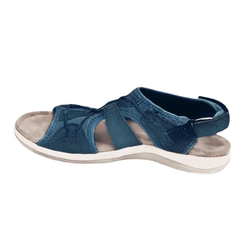 Versatile women's summer sandals, featuring adjustable straps, cut-out patterns, and orthopedic comfort.