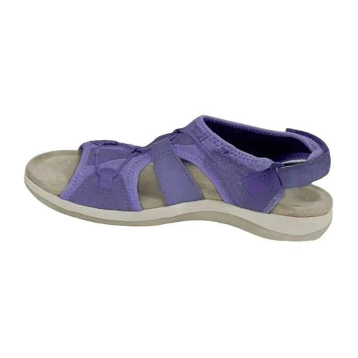 Open-toe women's orthopedic sandals, adjustable for perfect fit, with stylish cut-outs and arch support.
