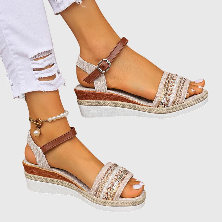 Women's orthopedic summer sandals with arch support, designed for all-day comfort.