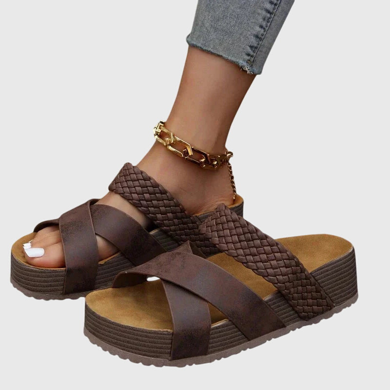 Women's orthopedic support sandals for all-day comfort, style, and arch support. Ideal for walking & summer.