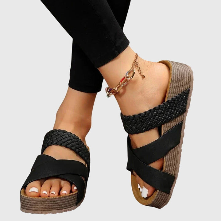 Comfortable women's orthopedic sandals with adjustable straps & arch support. Stylish wide fit summer walking shoes.