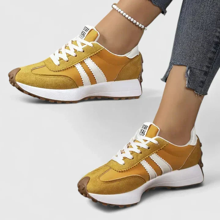 Stylish & lightweight women's orthopedic sneakers. Versatile design for casual comfort & support.