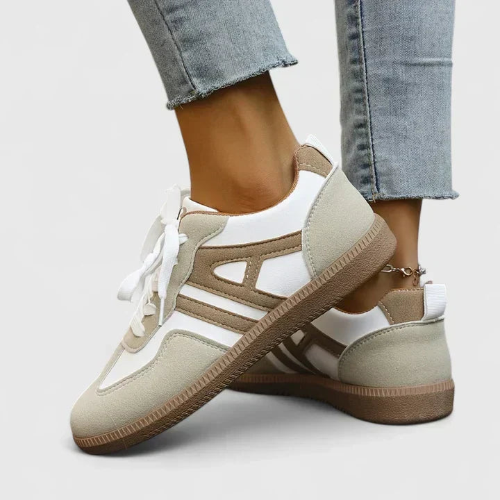 Health footwear: Women's casual trainers with ergonomic soles & arch support, ideal for daily wear.