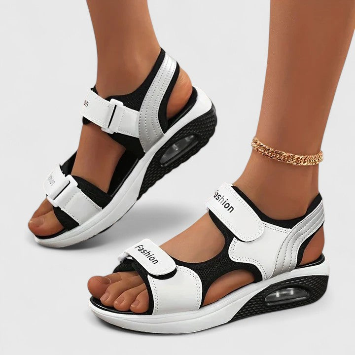 Women's orthopedic walking sandals with arch support for lasting comfort, foot health, and pain relief.