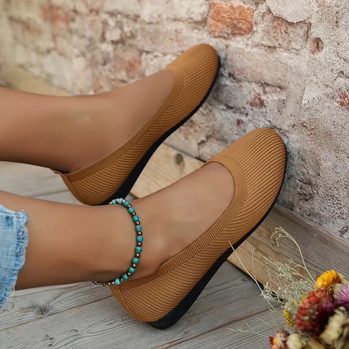 Orthopedic women's shoes with soft sole, anti-slip, breathable for arch support & posture correction.