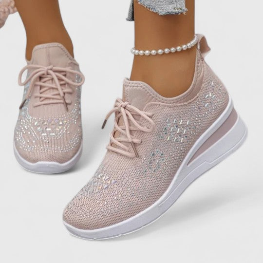 Comfortable women's sneakers for foot pain relief and excellent arch support during activities.