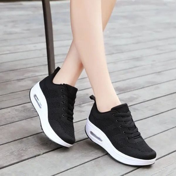 Supportive women's orthopedic shoes, featuring advanced air cushioning for ultimate foot comfort while walking.